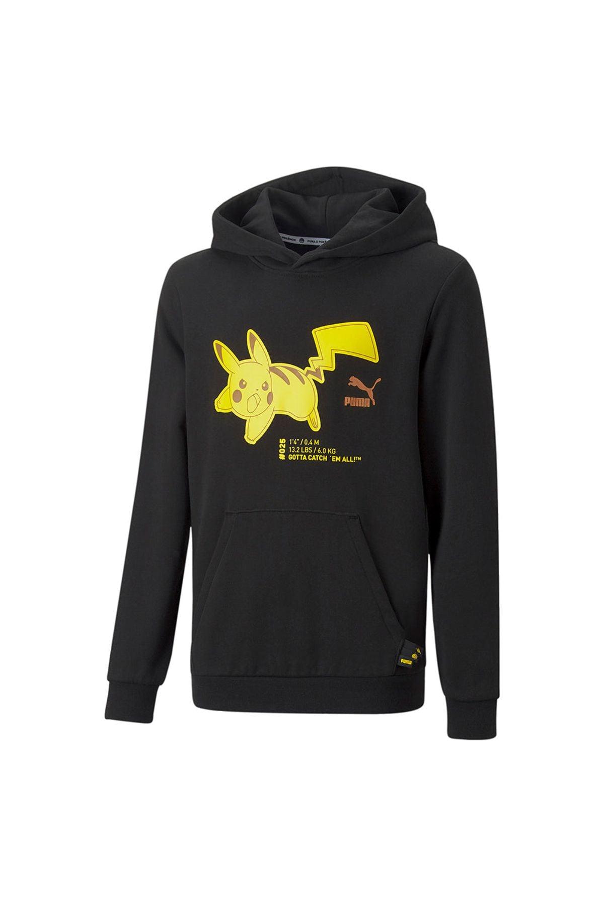 Puma-PUMA x POKEMON Hoodie TR Kids Puma Black-Sweatshirts & Hoodies-6-fleurdirect.live