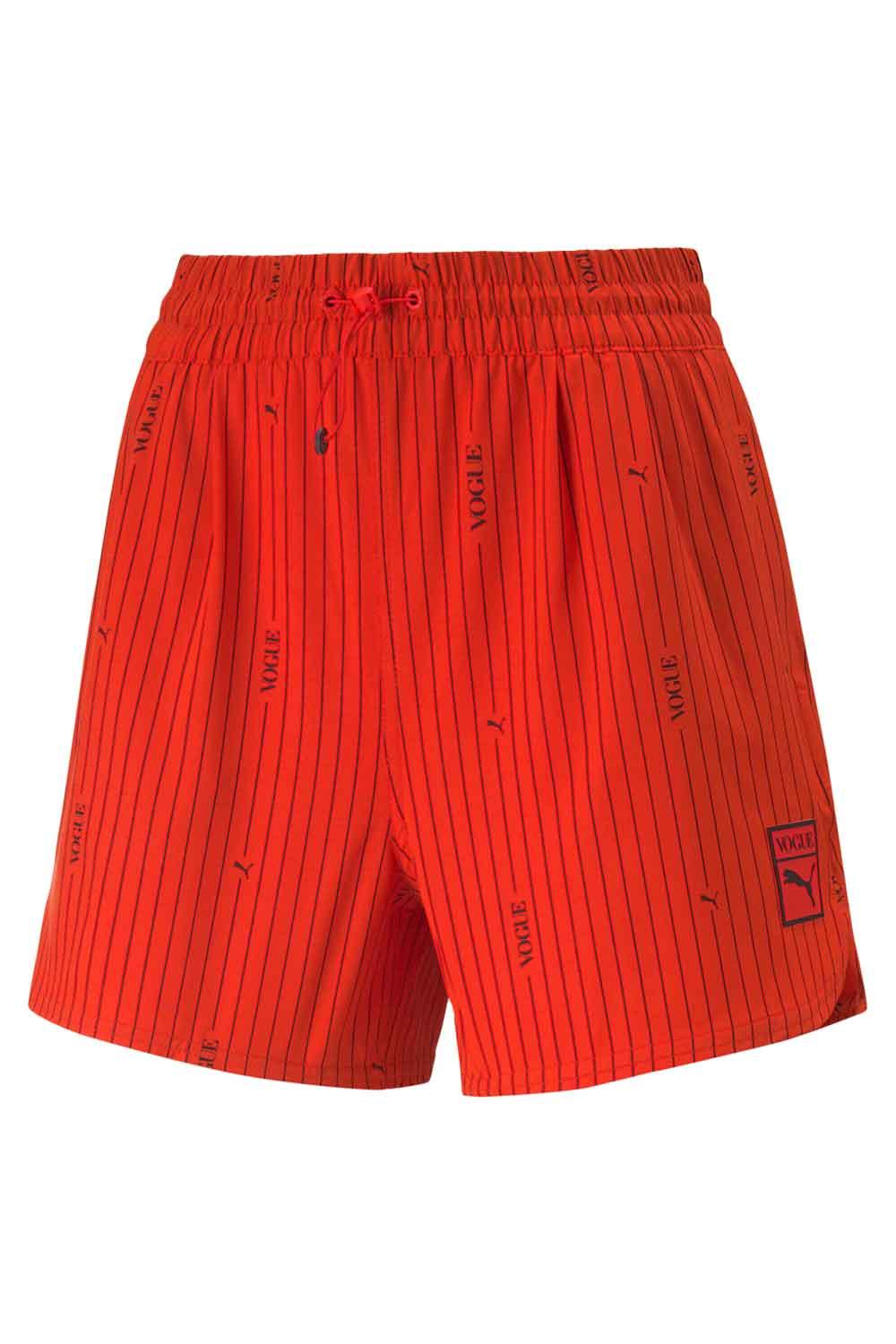 Puma-PUMA x VOGUE Woven Shorts Fiery Red-Şort-1-fleurdirect.live