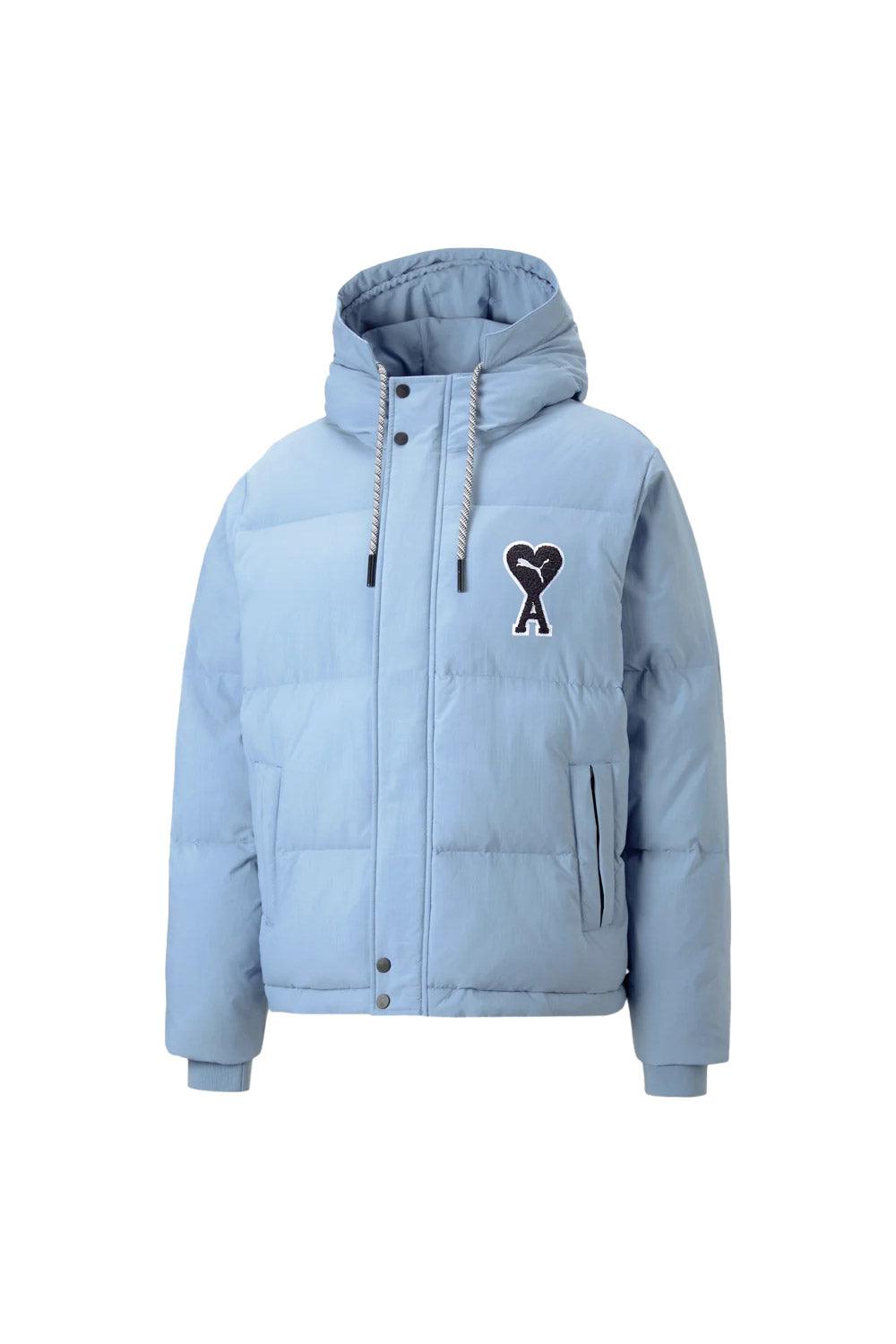 Puma-Puma x Ami Puffer Jacket Faded Denim-Mont-1-fleurdirect.live