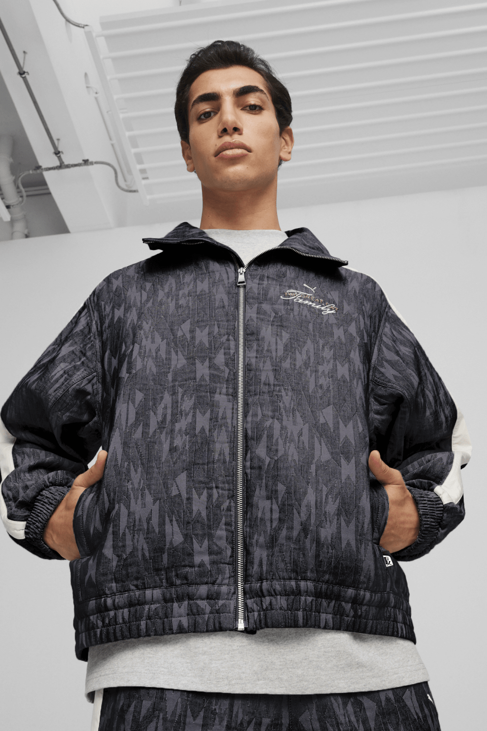 Puma-T7 Track Jacket-Dark Coal-Sweatshirts & Hoodies-1-fleurdirect.live