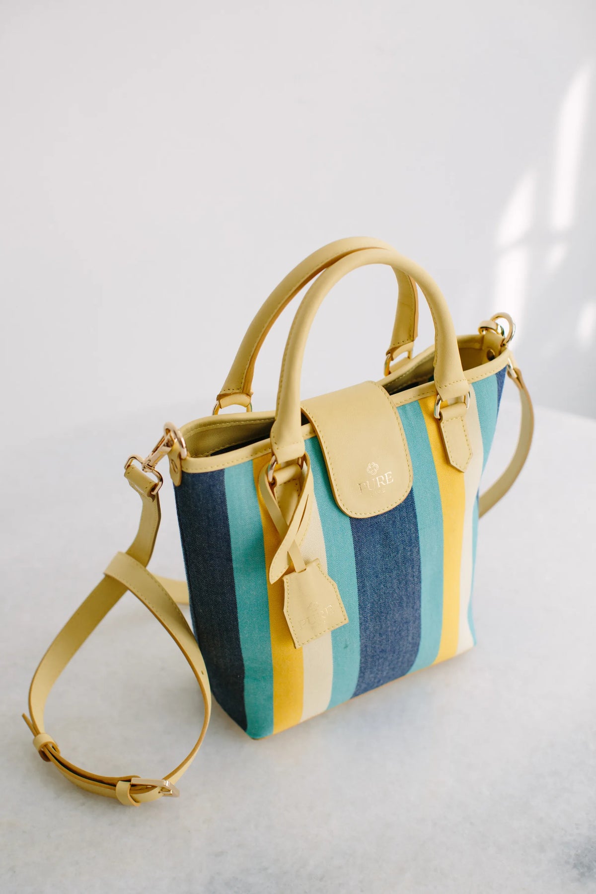 Pure Paris-Resort Tote Bag – Sunrise Blue-Tote Bag-2-fleurdirect.live