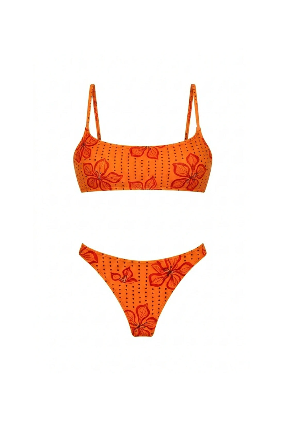 Quande-Sassy Crop Bikini // Qn-915 Tek Üst-Bikini & Mayo-1-fleurdirect.live