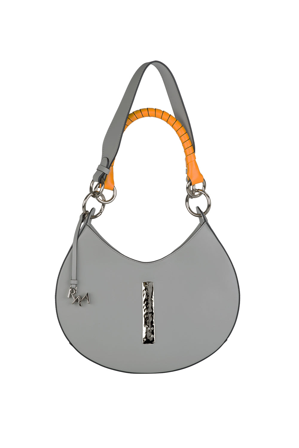 Midi Sahnaz Bag- Gray & Silver - 0