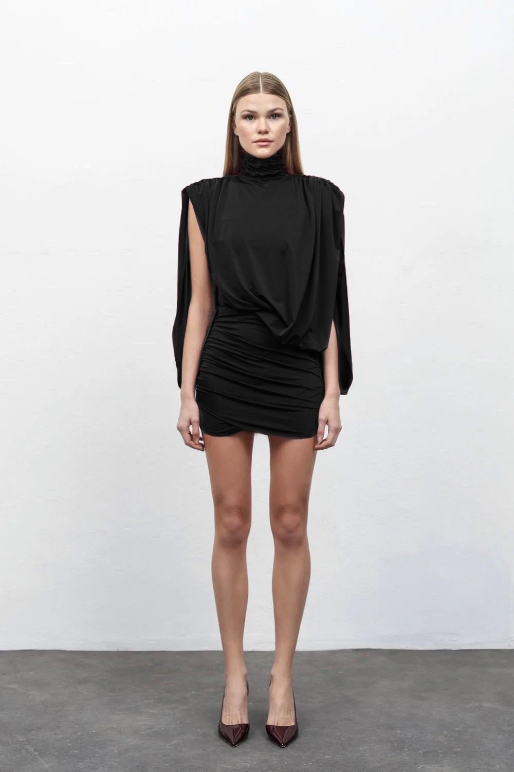 RAN-Black Rose Dress-Elbise-1-fleurdirect.live