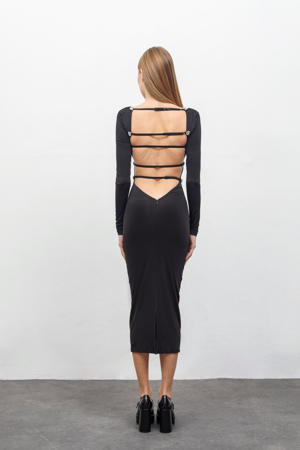 RAN-Diamond Heart Dress-Elbise-3-fleurdirect.live