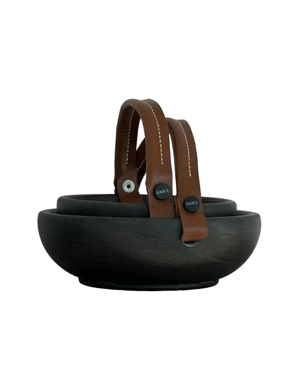 Raika Studio-Pia Black-tan Bowl-Tabak & Kase-2-fleurdirect.live