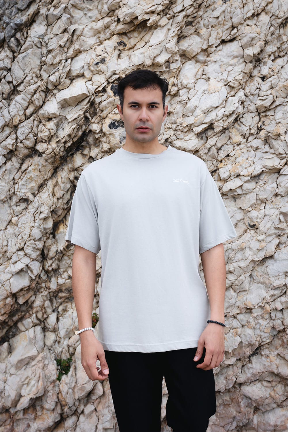 Ramme-Quote Gri Still Friday Nakışlı Erkek T-shirt-T-Shirts-1-fleurdirect.live