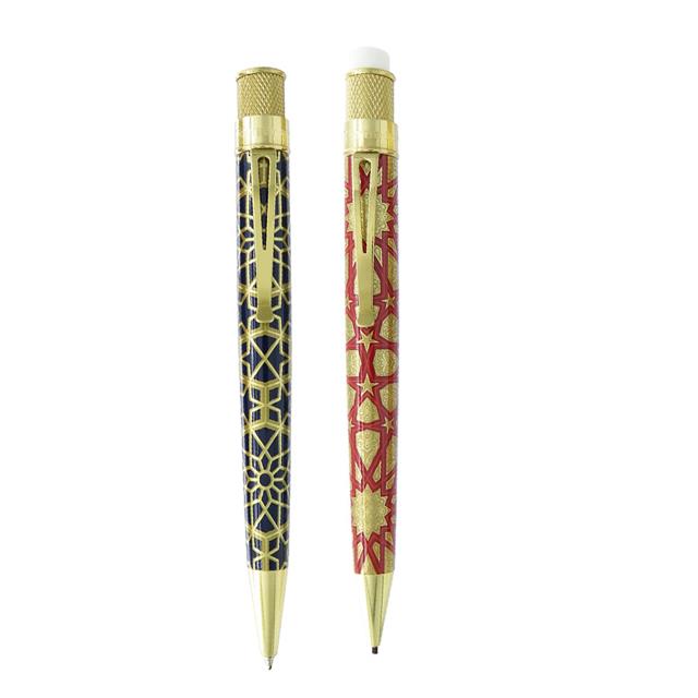 Retro 51-The Met Geometric Roller Kalem Mekanik Kurşun Kalem 1.15 Mm Seti Mrs 2121-Kalem Seti-2-fleurdirect.live