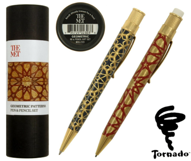 Retro 51-The Met Geometric Roller Kalem Mekanik Kurşun Kalem 1.15 Mm Seti Mrs 2121-Kalem Seti-3-fleurdirect.live