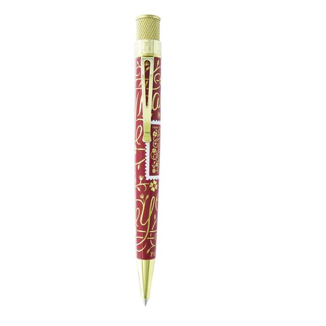 Retro 51-Retro 51 Usps Thank You Stamp Roller Kalem Maroon Prr 2257-Roller Kalem-2-fleurdirect.live