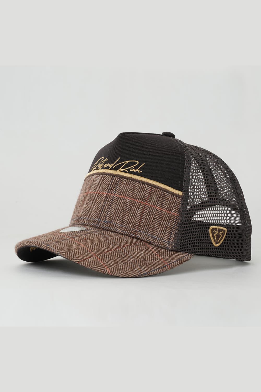 RustandRich-Trucker Şapka Premium Collection Royalty Kahverengi Unisex-Şapka-1-fleurdirect.live