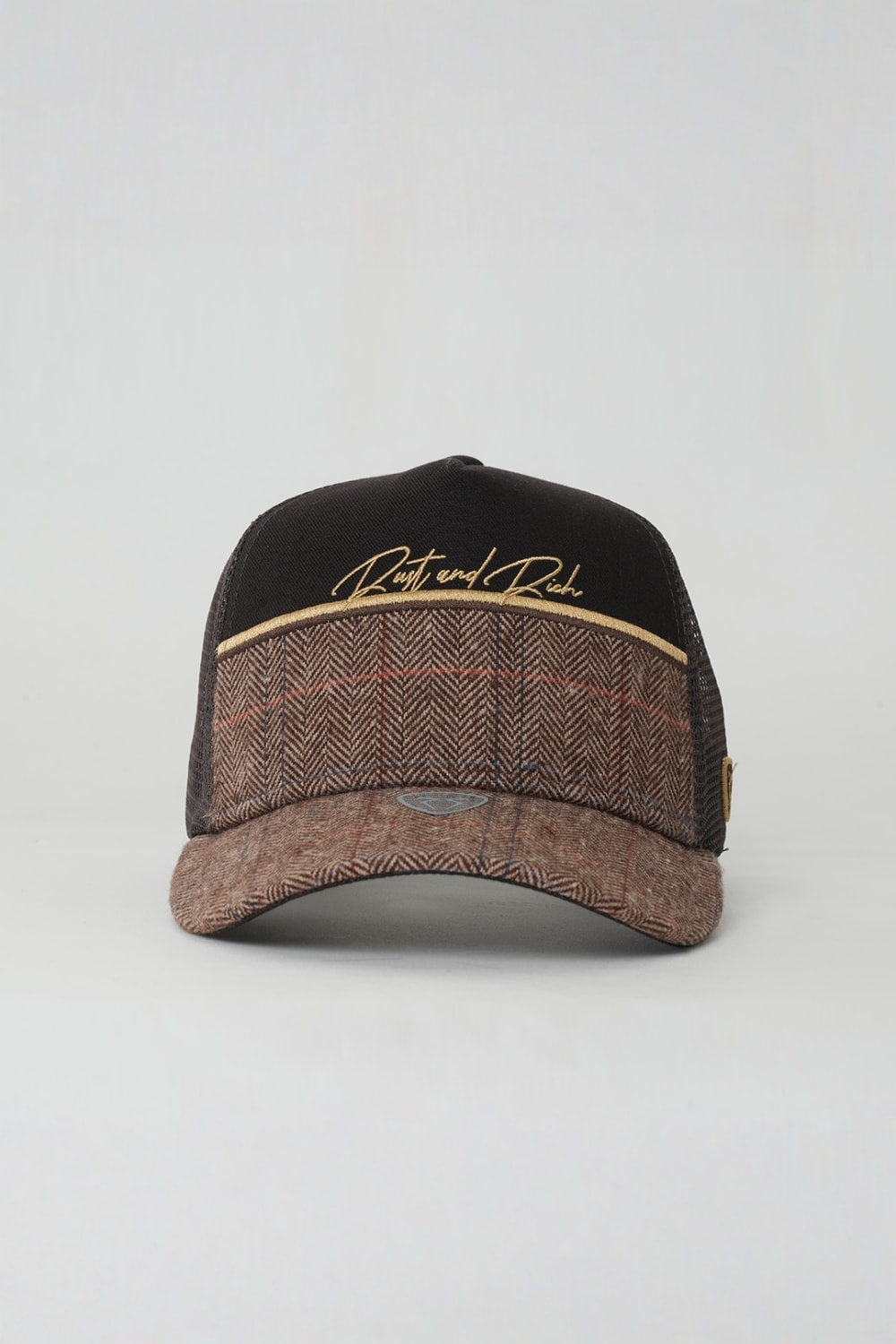 RustandRich-Trucker Şapka Premium Collection Royalty Kahverengi Unisex-Şapka-2-fleurdirect.live