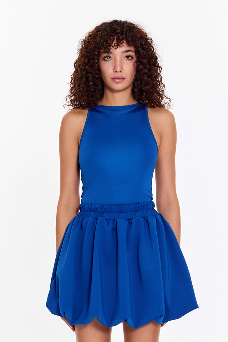 SBNM-Blue High Neck Tanktop-Top-1-fleurdirect.live
