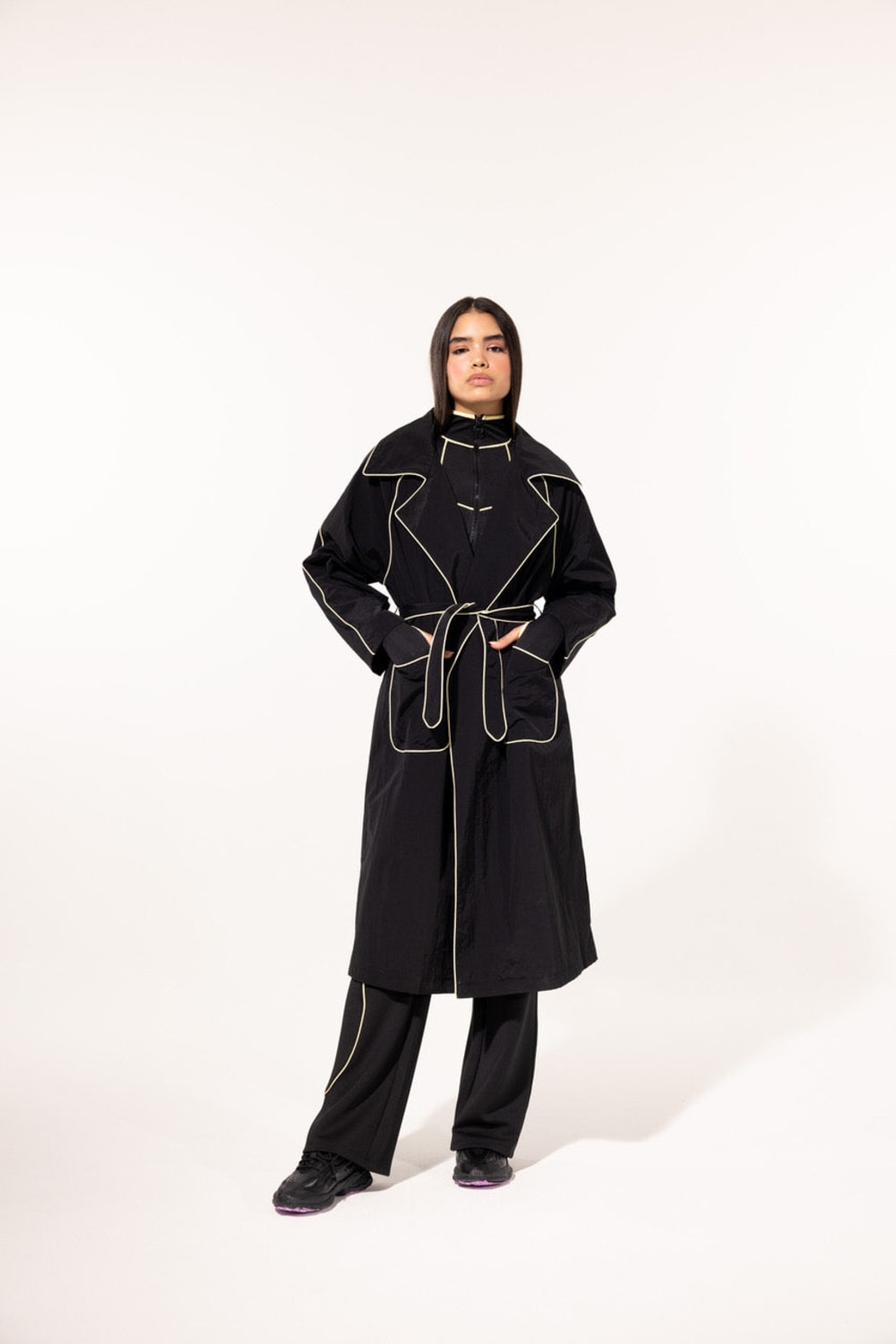 SBNM-Timeless Trenchoat Version Iii Black-Trençkot-1-fleurdirect.live