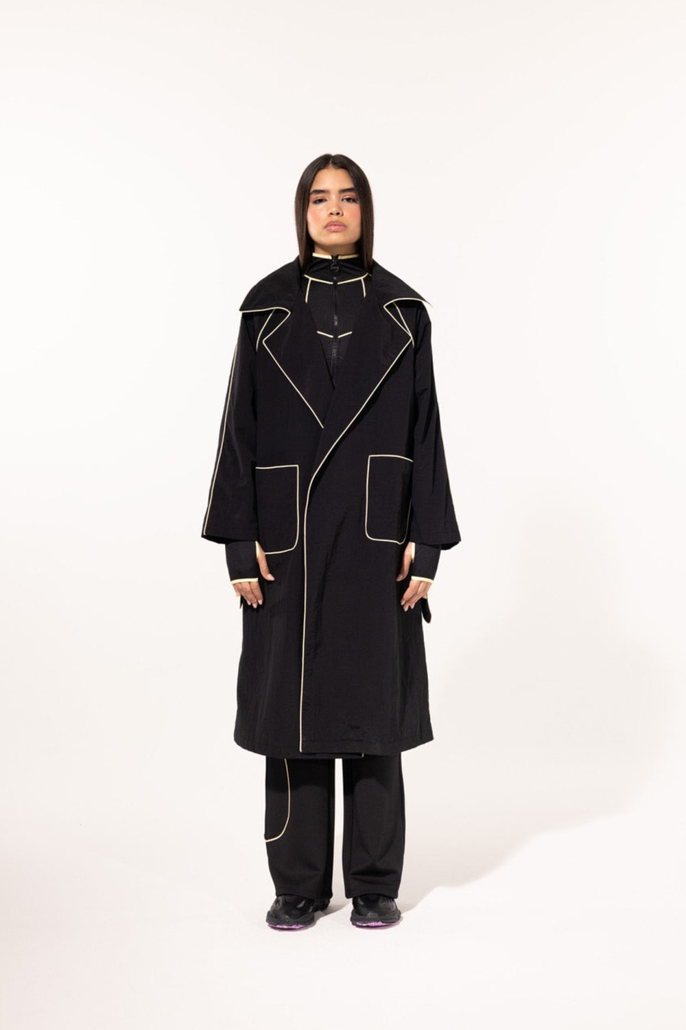 SBNM-Timeless Trenchoat Version Iii Black-Trençkot-5-fleurdirect.live