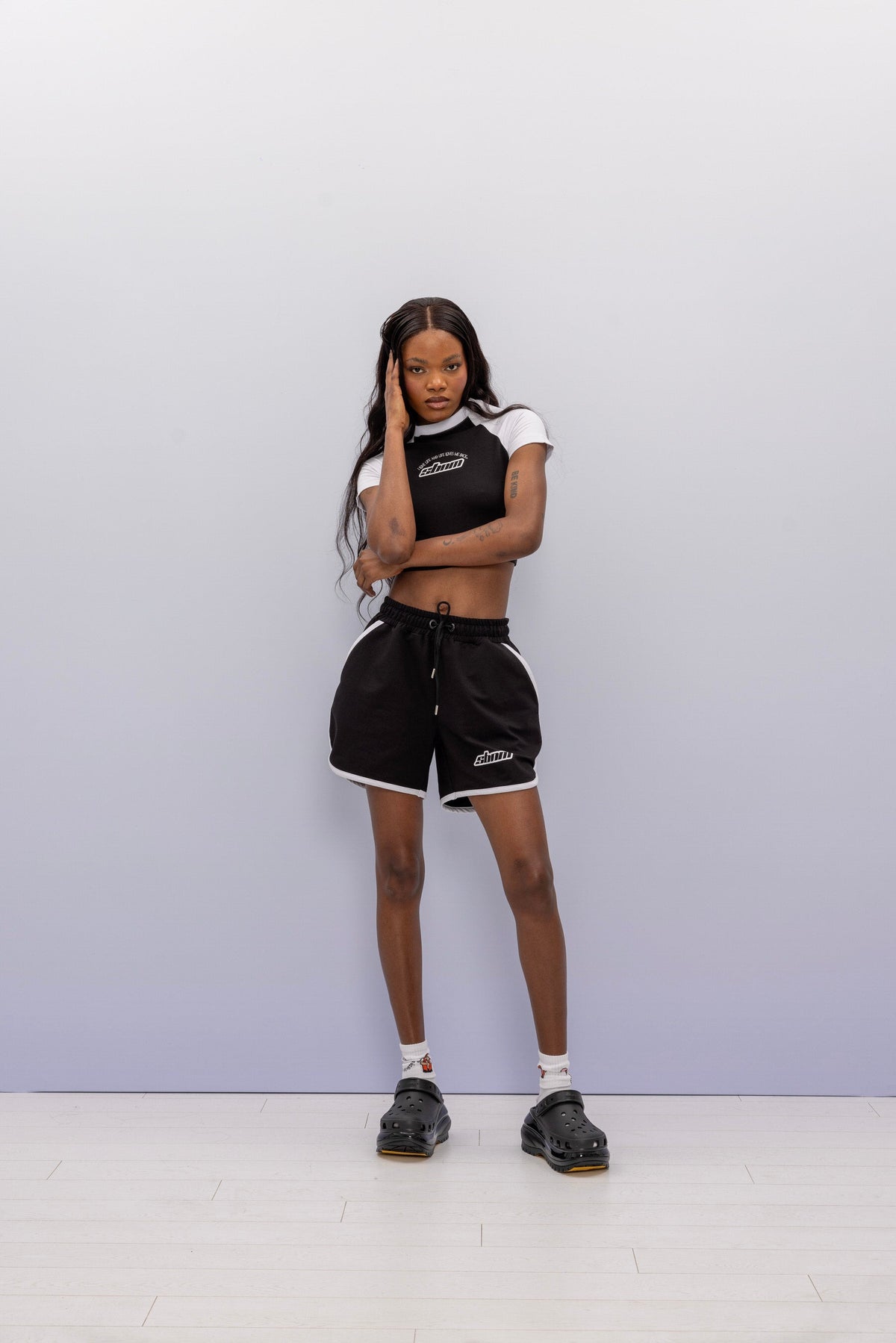 SBNM-'' Ying Yang '' Crop Baby Tee-T-Shirts-6-fleurdirect.live
