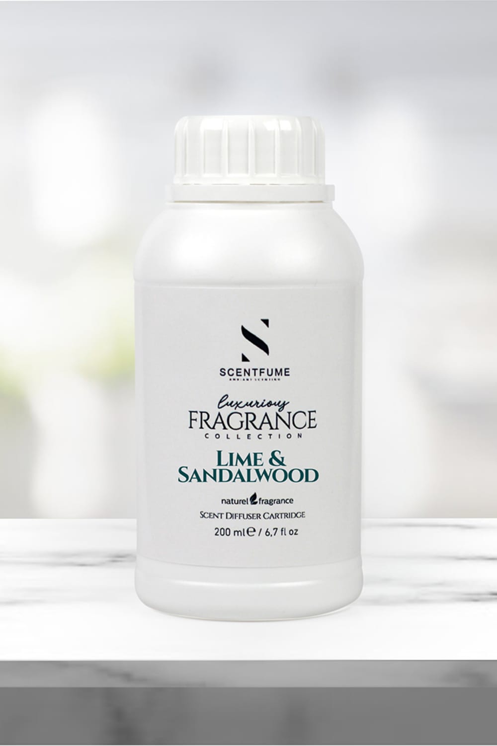 Scentfume-Lime & Sandalwood Koku Makinesi Kartuşu - 200 Ml-Oda Kokusu-1-fleurdirect.live