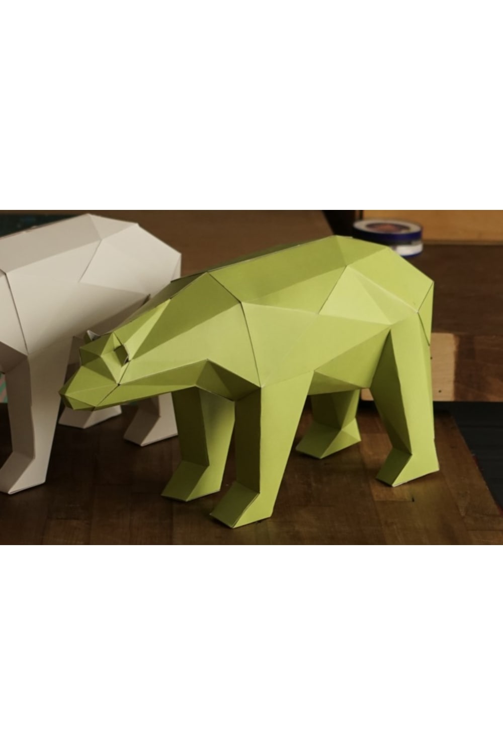 Seb Studio-Seb_PolarBear lime Kendin Yap Heykel Kiti-Heykel-3-fleurdirect.live