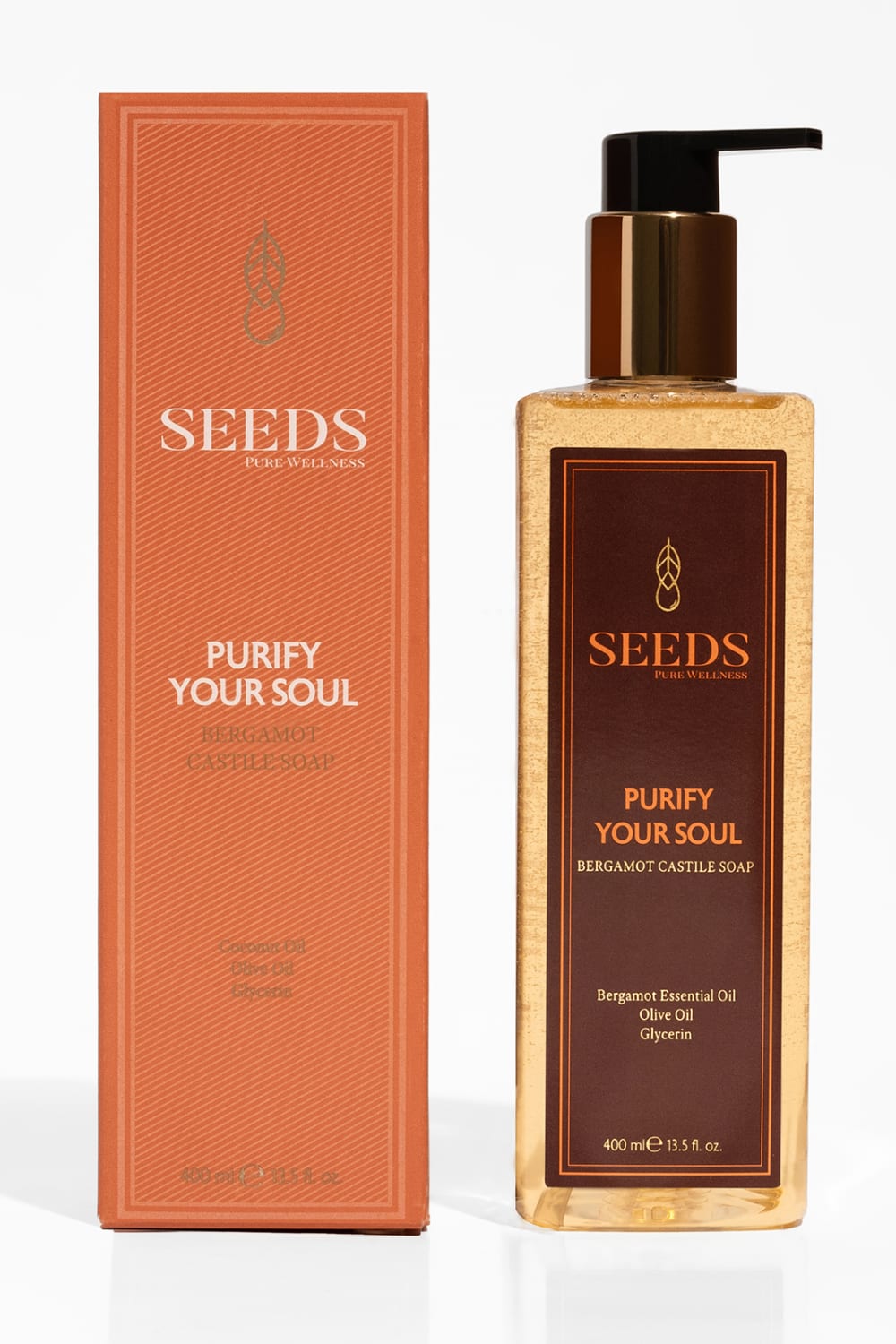 Seeds-Doğal Sıvı Sabun Zeytinyağlı Bergamot Kastil Sabun-Sabun-1-fleurdirect.live