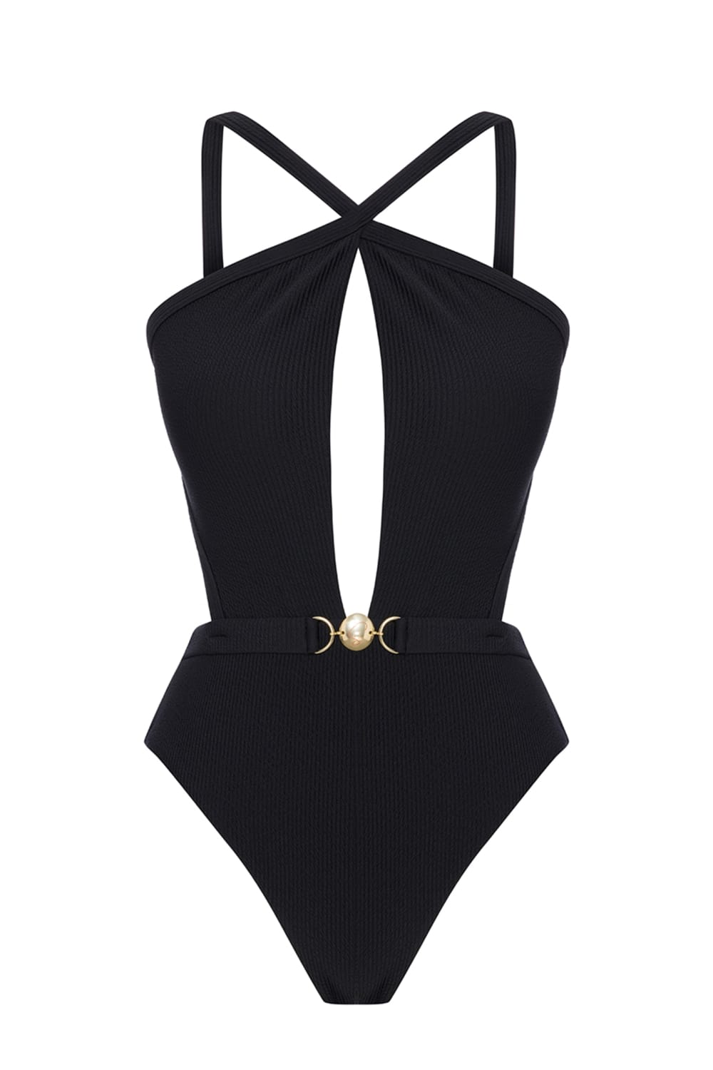 Sellie-Horizon Harmony One-Piece in Black-Bikini & Mayo-2-fleurdirect.live