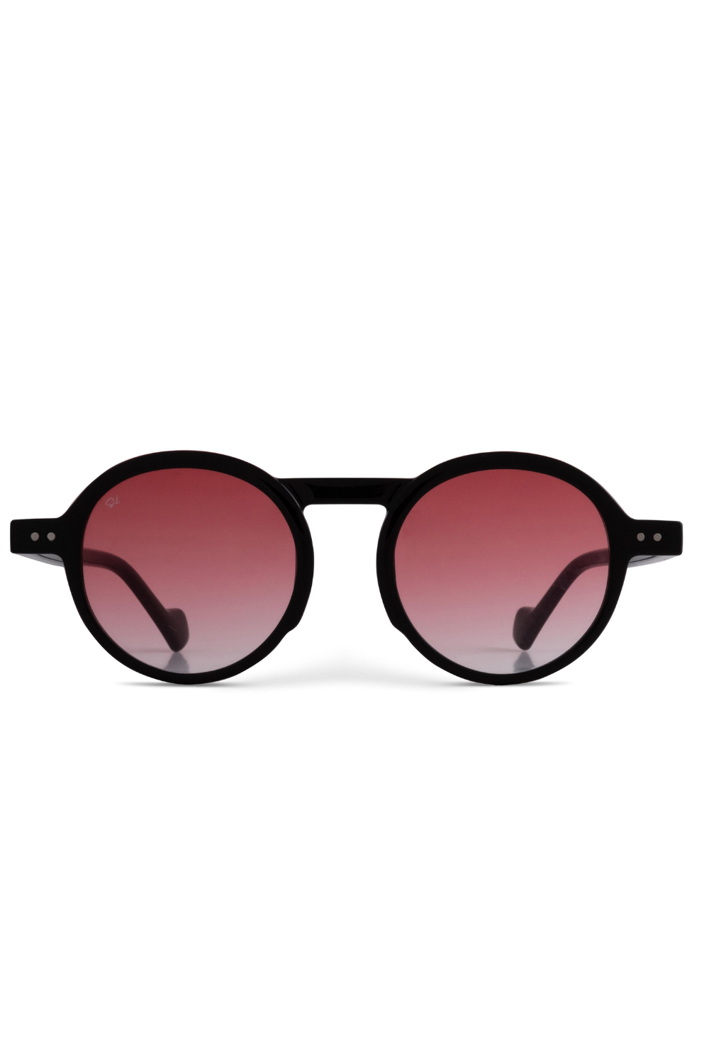 Senlites-Raiane Rosso Unisex Siyah Degrade Uv400 Yuvarlak Güneş Gözlüğü-Güneş Gözlüğü-1-fleurdirect.live