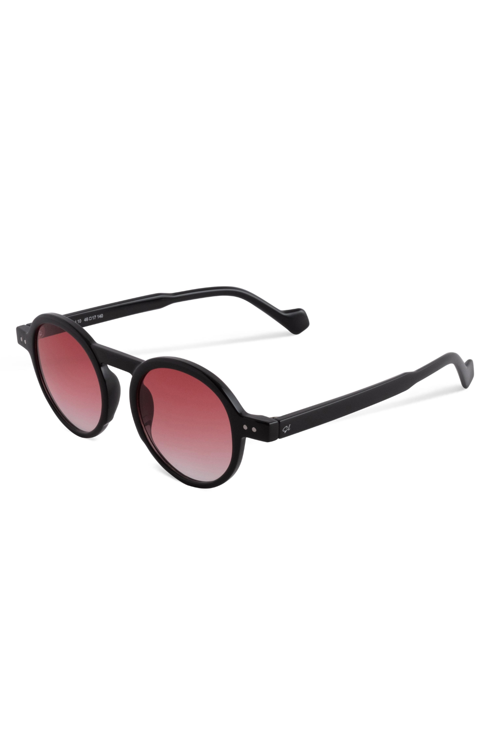 Senlites-Raiane Rosso Unisex Siyah Degrade Uv400 Yuvarlak Güneş Gözlüğü-Güneş Gözlüğü-2-fleurdirect.live