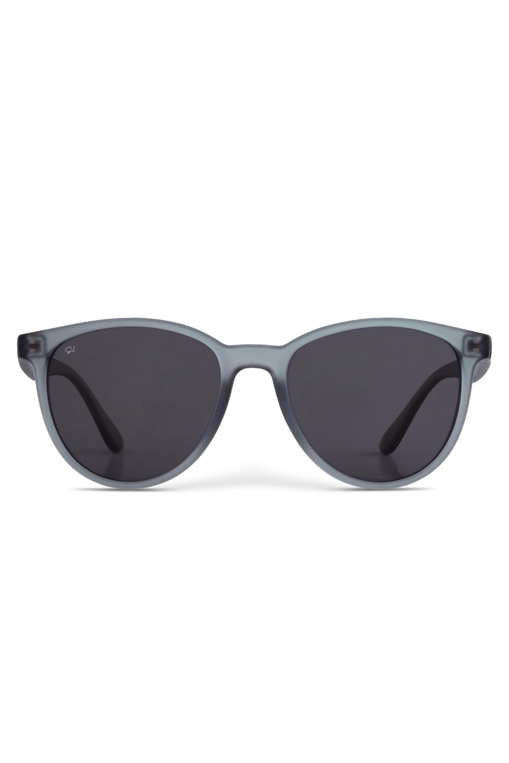 Senlites-Shaye Azzuro Unisex Mat Şeffaf Mavi Polarize Oval Güneş Gözlüğü-Güneş Gözlüğü-1-fleurdirect.live