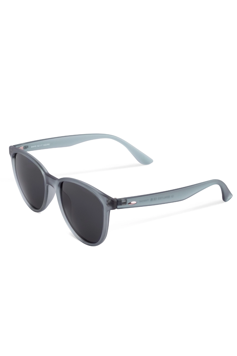 Senlites-Shaye Azzuro Unisex Mat Şeffaf Mavi Polarize Oval Güneş Gözlüğü-Güneş Gözlüğü-2-fleurdirect.live