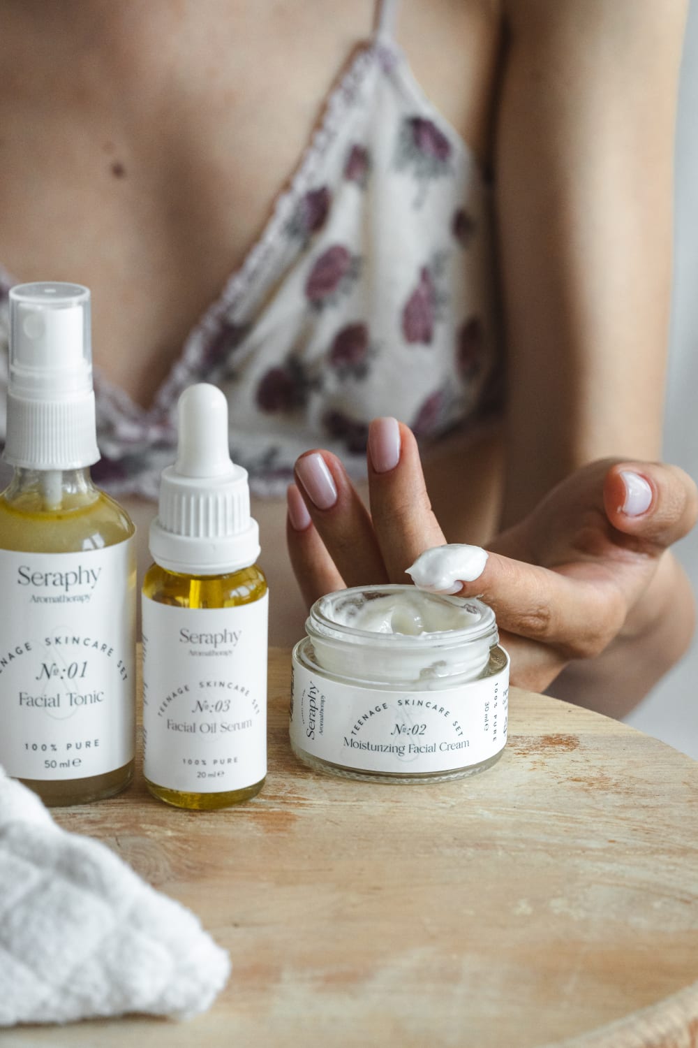Seraphy Aromatherapy-Sivilce- Akne Karşıtı- Üç Adımlı Bakım Seti % 100 Pure-Cilt Bakım Setleri-3-fleurdirect.live
