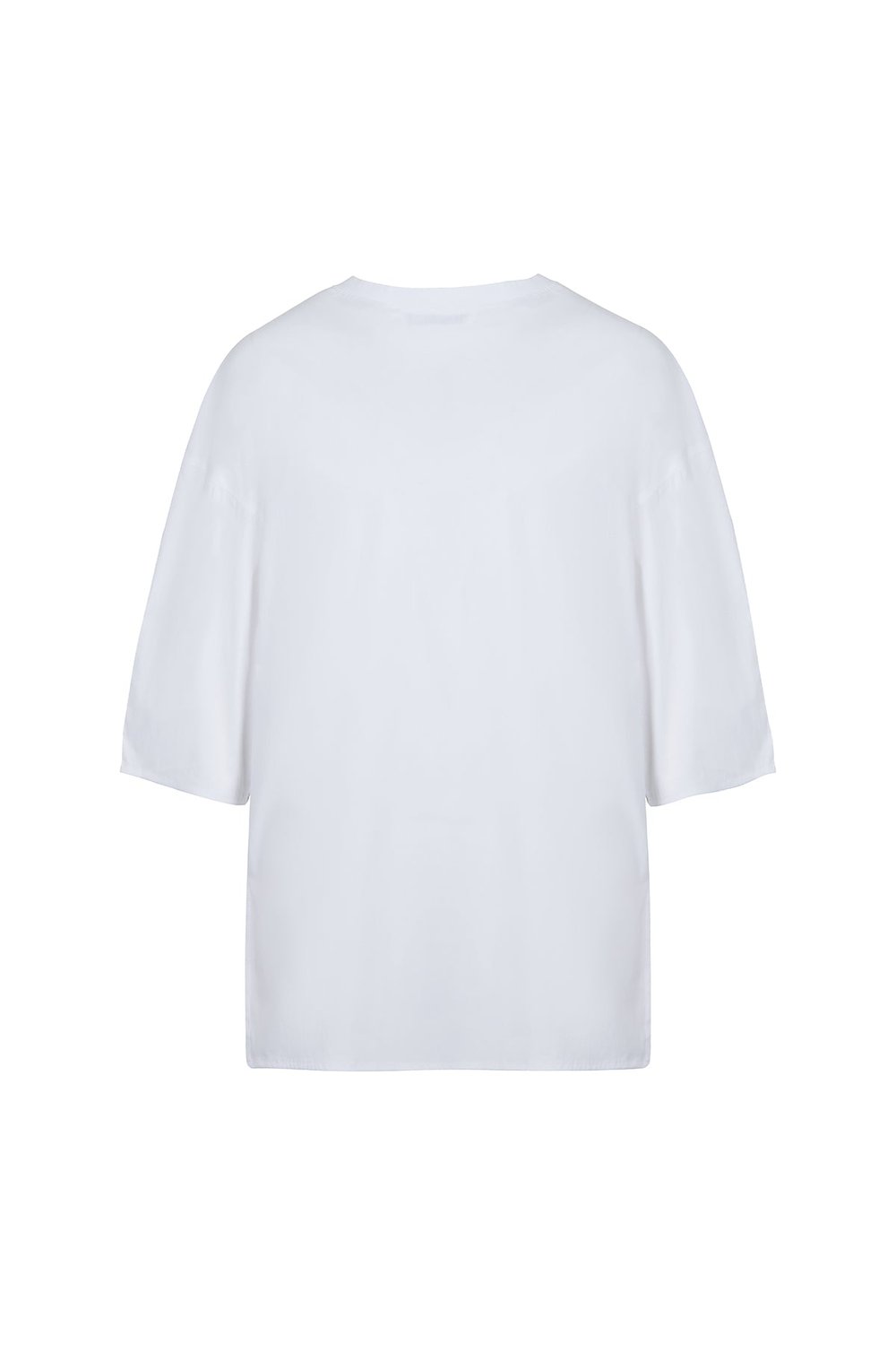 Sertaç Taşdelen-Beyaz %100 Pamuk Yuvarlak Yaka Oversized Erkek T-shirt Model T 01-T-Shirts-2-fleurdirect.live