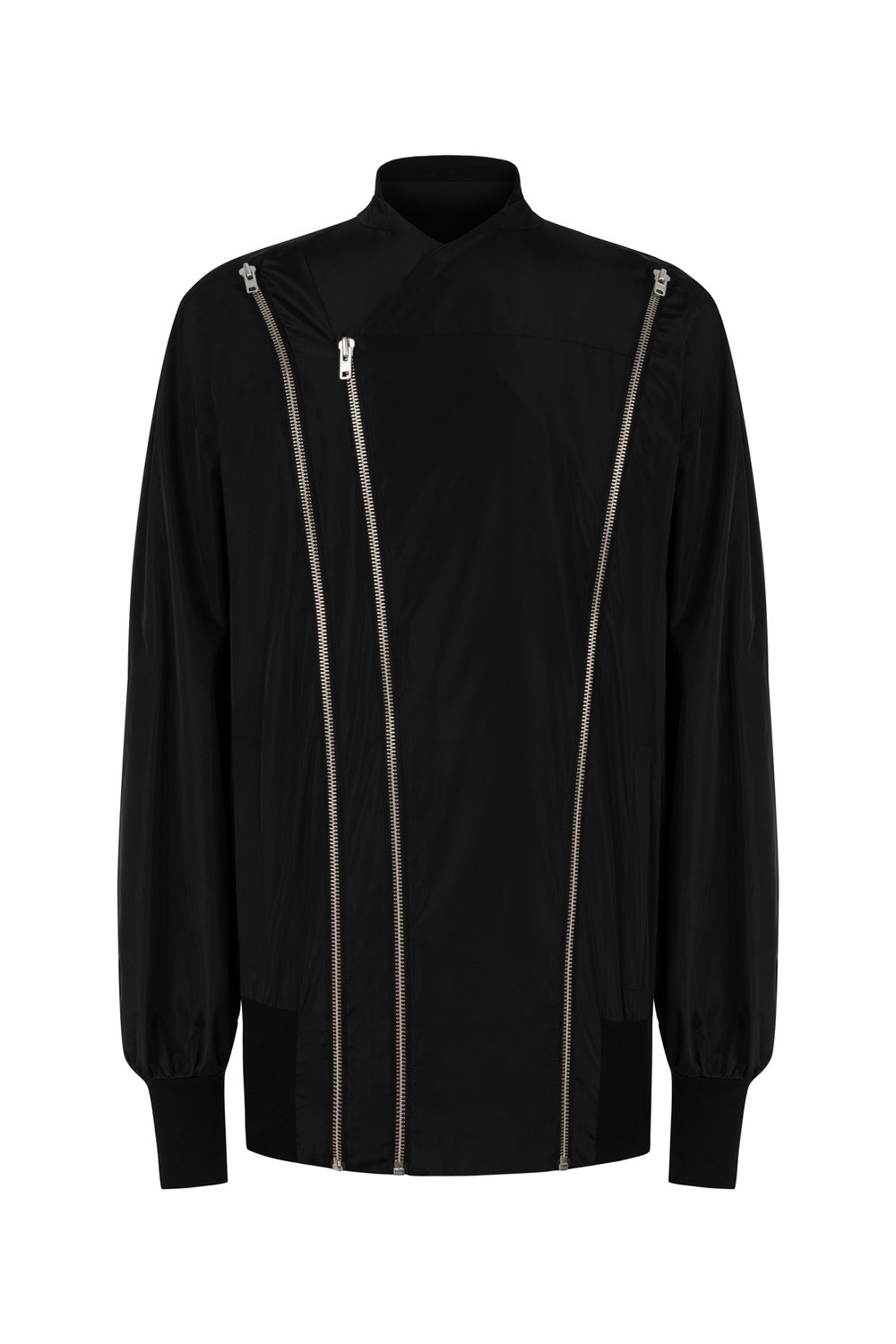 Sertaç Taşdelen-Siyah %100 Polyester Fermuarlı Oversized Erkek Bomber Ceket Mont J 03-Ceket-5-fleurdirect.live