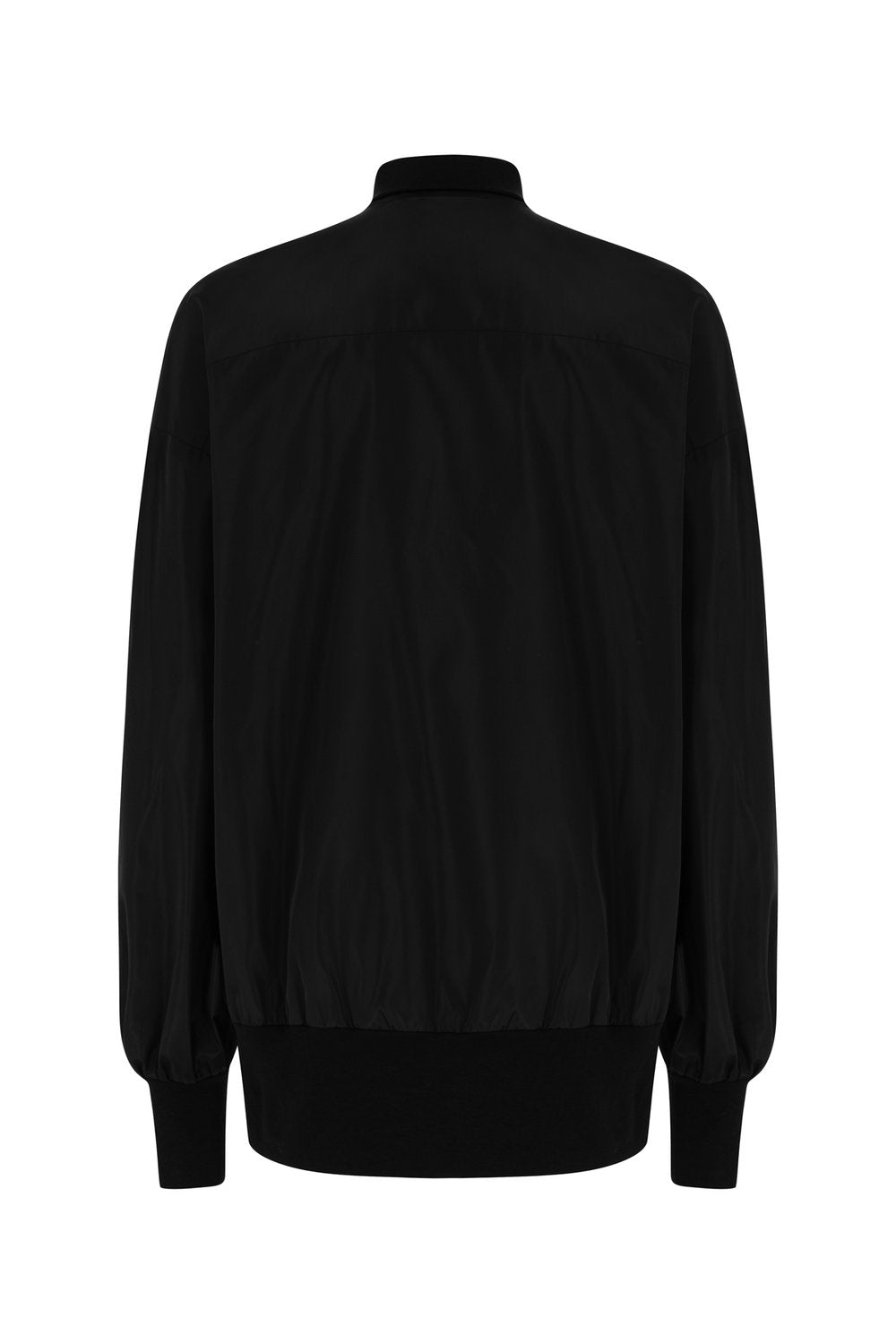 Sertaç Taşdelen-Siyah %100 Polyester Fermuarlı Oversized Erkek Bomber Ceket Mont J 03-Ceket-6-fleurdirect.live