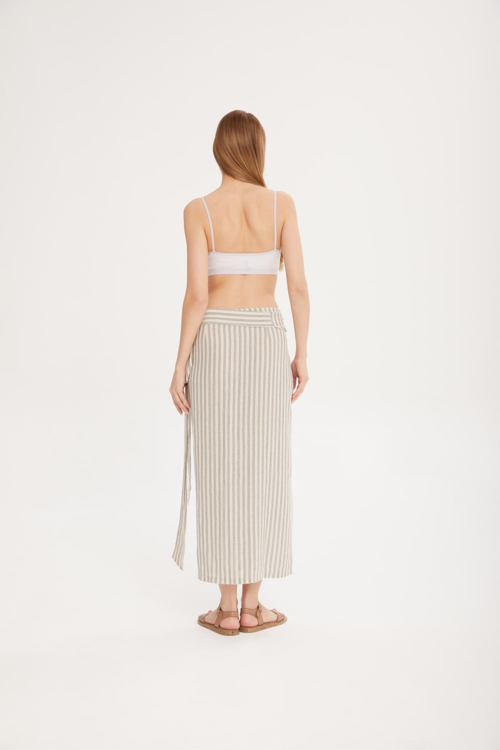 Sfida İstanbul-File Dokulu Çizgili Pareo - Organic Cotton Stripe Pareo - Sf9n-Pareo & Bandana-2-fleurdirect.live