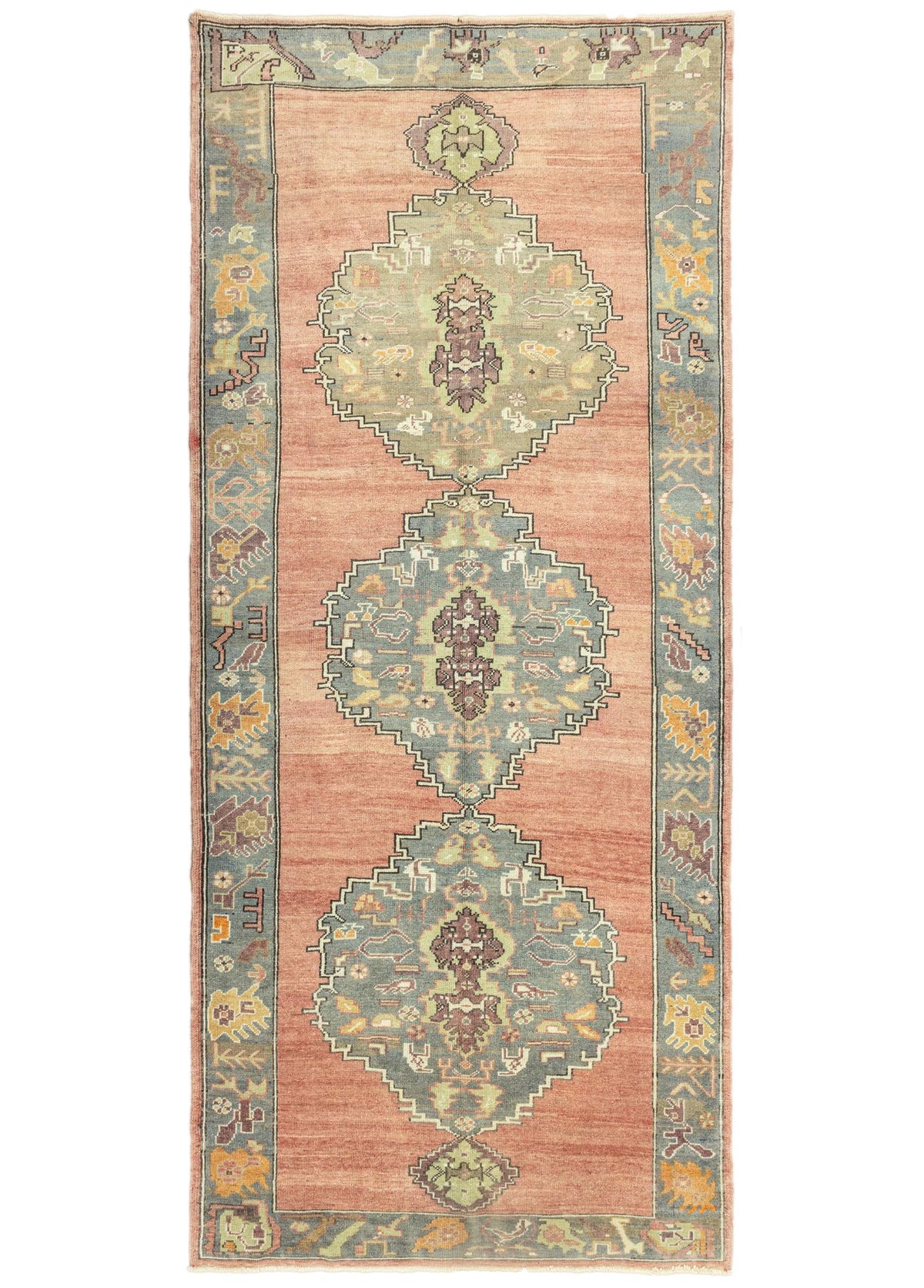 Soho Antiq-Achiella Rustik Tasarımlı Yün Halı 164x379 Cm-Halı-1-fleurdirect.live