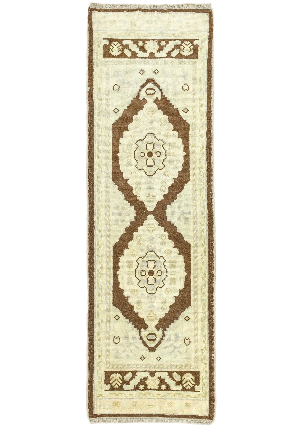 Soho Antiq-Arel İlkel Tasarımlı Yün Yolluk 64x211 Cm-Halı-1-fleurdirect.live