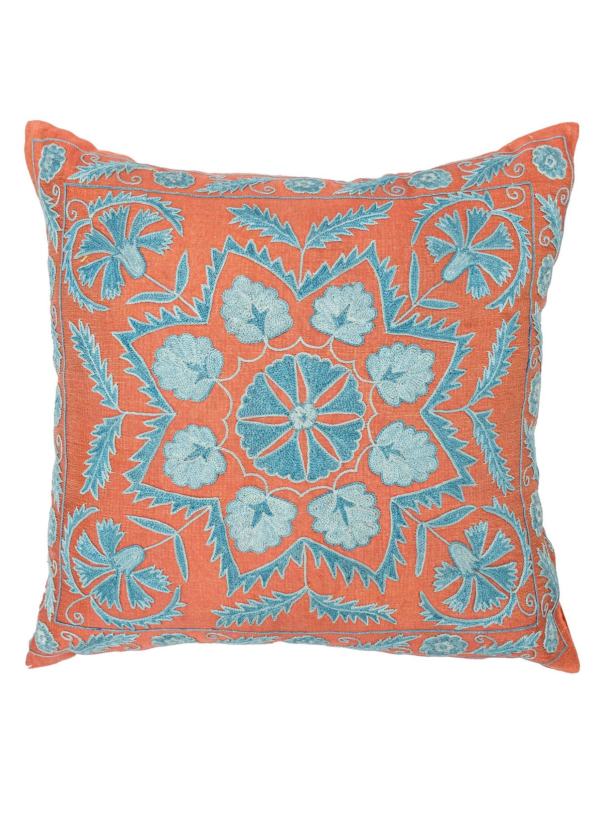 Soho Antiq-Bangu Dekoratif İpek Suzani Kırlent 50x50 Cm-Yastık-1-fleurdirect.live