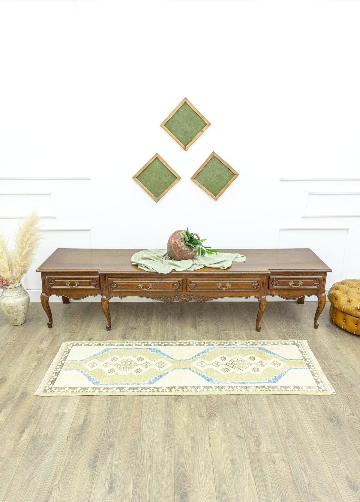 Soho Antiq-Crown El Dokuma Yün Uşak Yolluk 62x182 Cm-Halı-2-fleurdirect.live