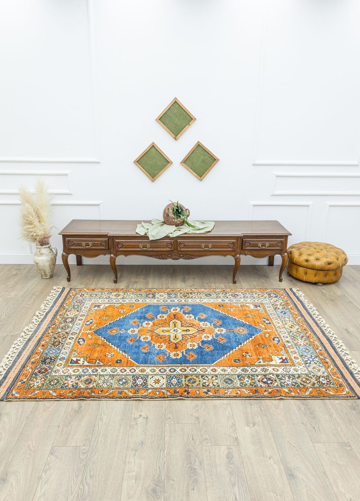 Soho Antiq-Dargıl El Dokuma Renkli Dazkırı Halı 158x210 Cm-Halı-2-fleurdirect.live