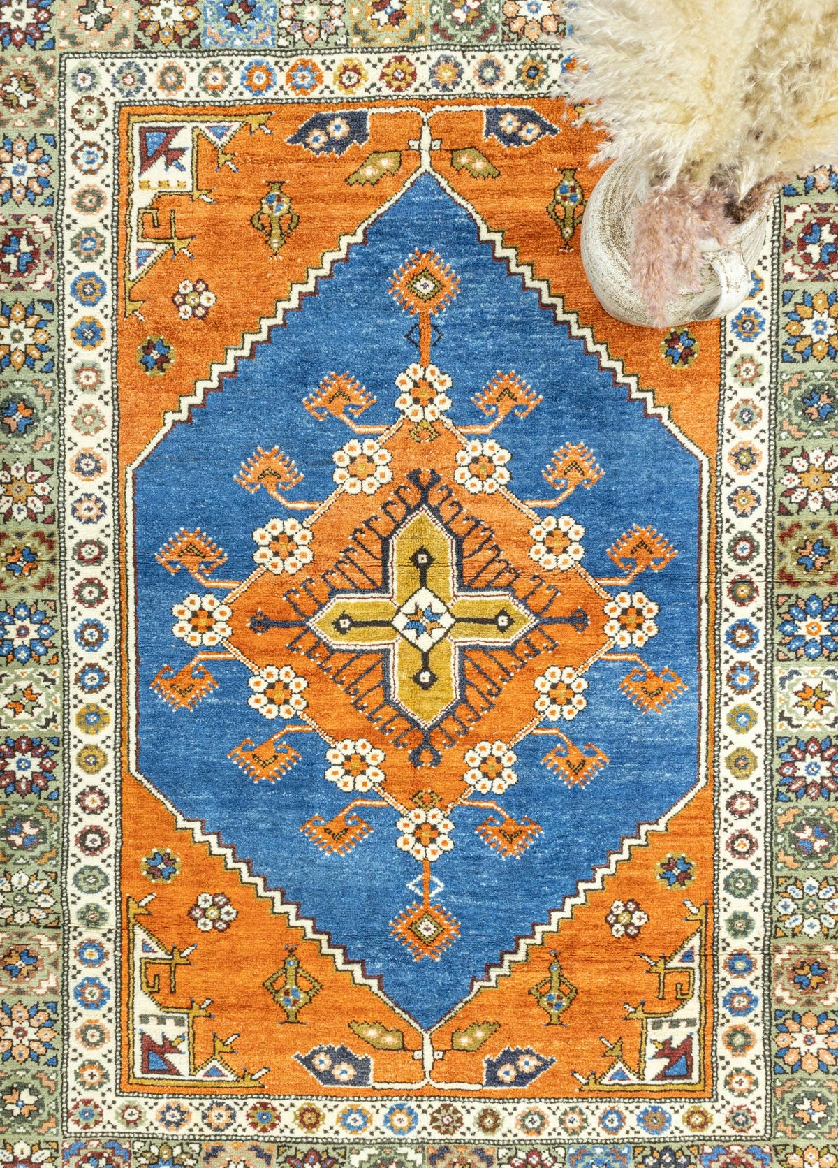 Soho Antiq-Dargıl El Dokuma Renkli Dazkırı Halı 158x210 Cm-Halı-3-fleurdirect.live