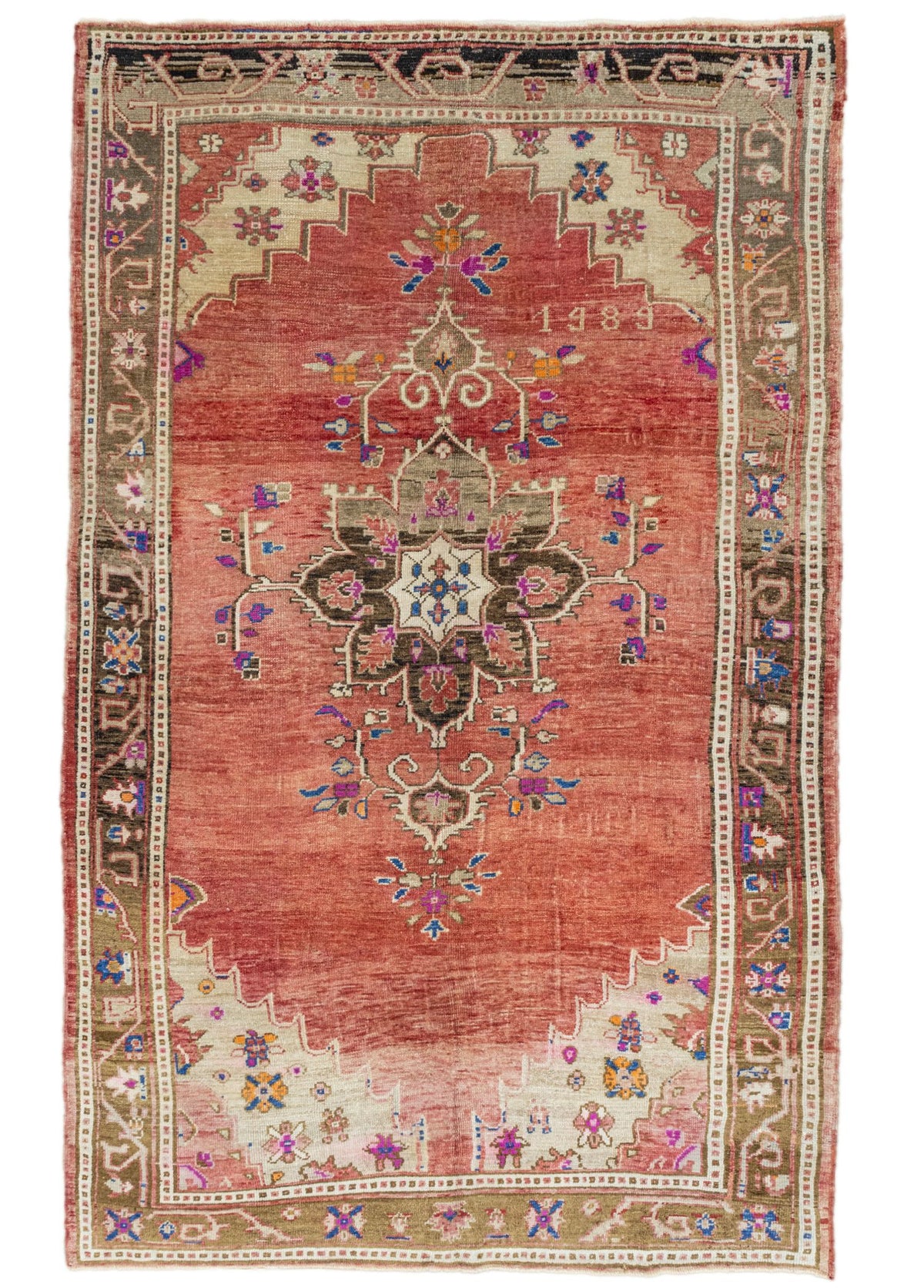 Soho Antiq-Delar El Dokuma Kırmızı Yün Kars Halısı 218x345 Cm-Halı-1-fleurdirect.live