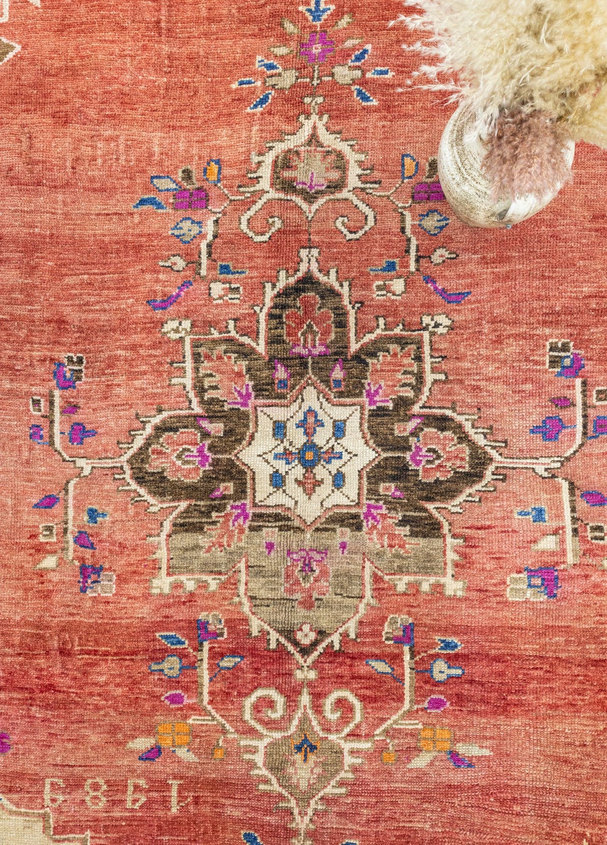 Soho Antiq-Delar El Dokuma Kırmızı Yün Kars Halısı 218x345 Cm-Halı-3-fleurdirect.live