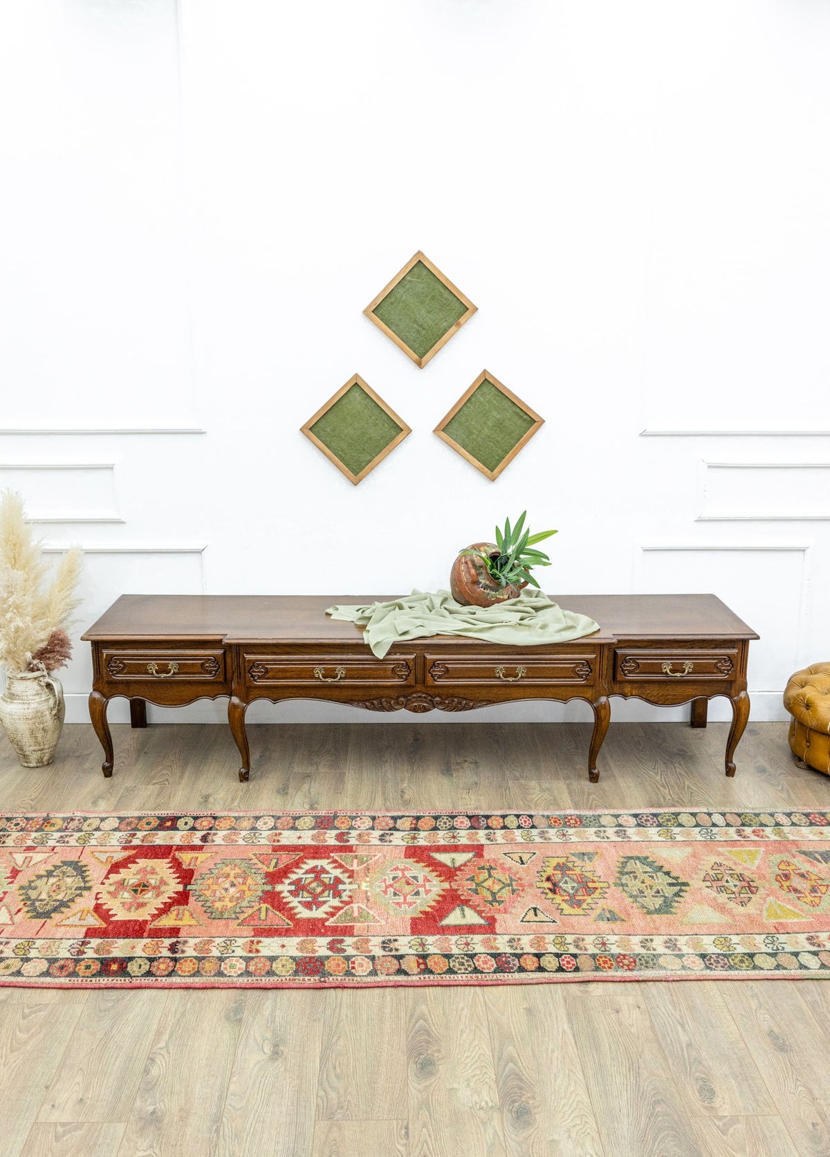 Soho Antiq-Edith Renkli El Dokuma Herki Yolluk 93x438 Cm-Halı-2-fleurdirect.live