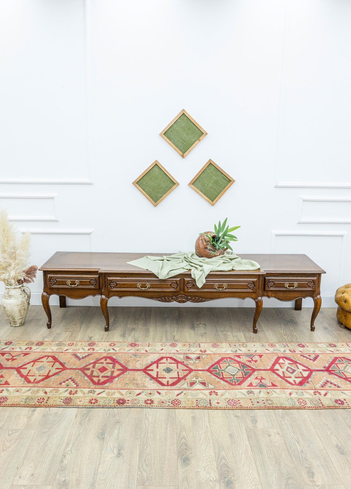 Soho Antiq-Esmat El Dokuma Yün Herki Yolluk 84x366 Cm-Halı-2-fleurdirect.live