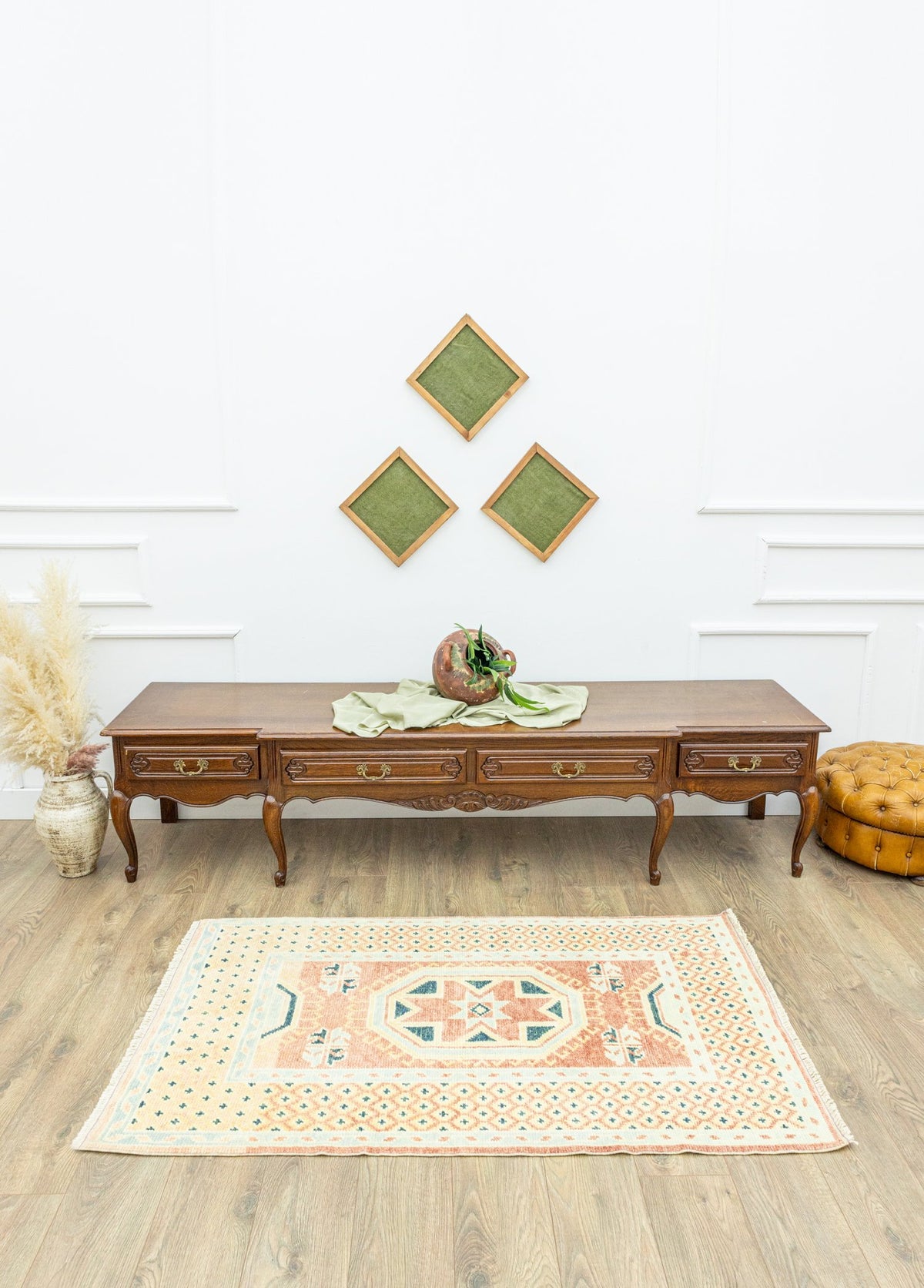 Soho Antiq-Granada Yıldız Desenli Yün Halı 95 x 158 Cm-Halı-2-fleurdirect.live