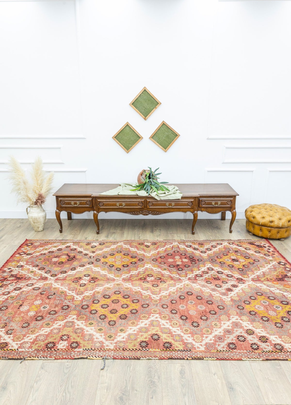Soho Antiq-Hamed çift Kanat El Dokuma Cicim Kilim 182x297 Cm-Halı-2-fleurdirect.live