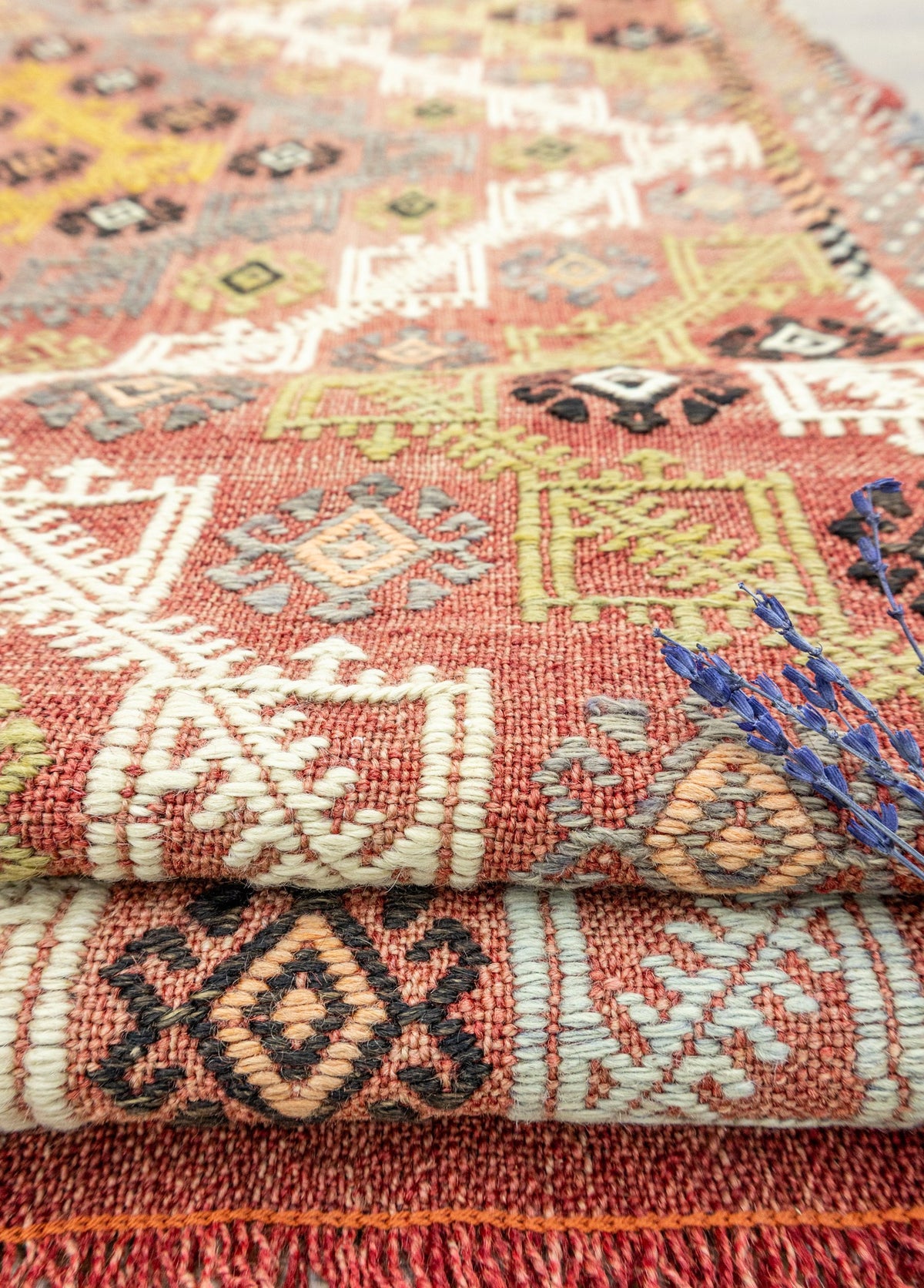 Soho Antiq-Hamed çift Kanat El Dokuma Cicim Kilim 182x297 Cm-Halı-4-fleurdirect.live