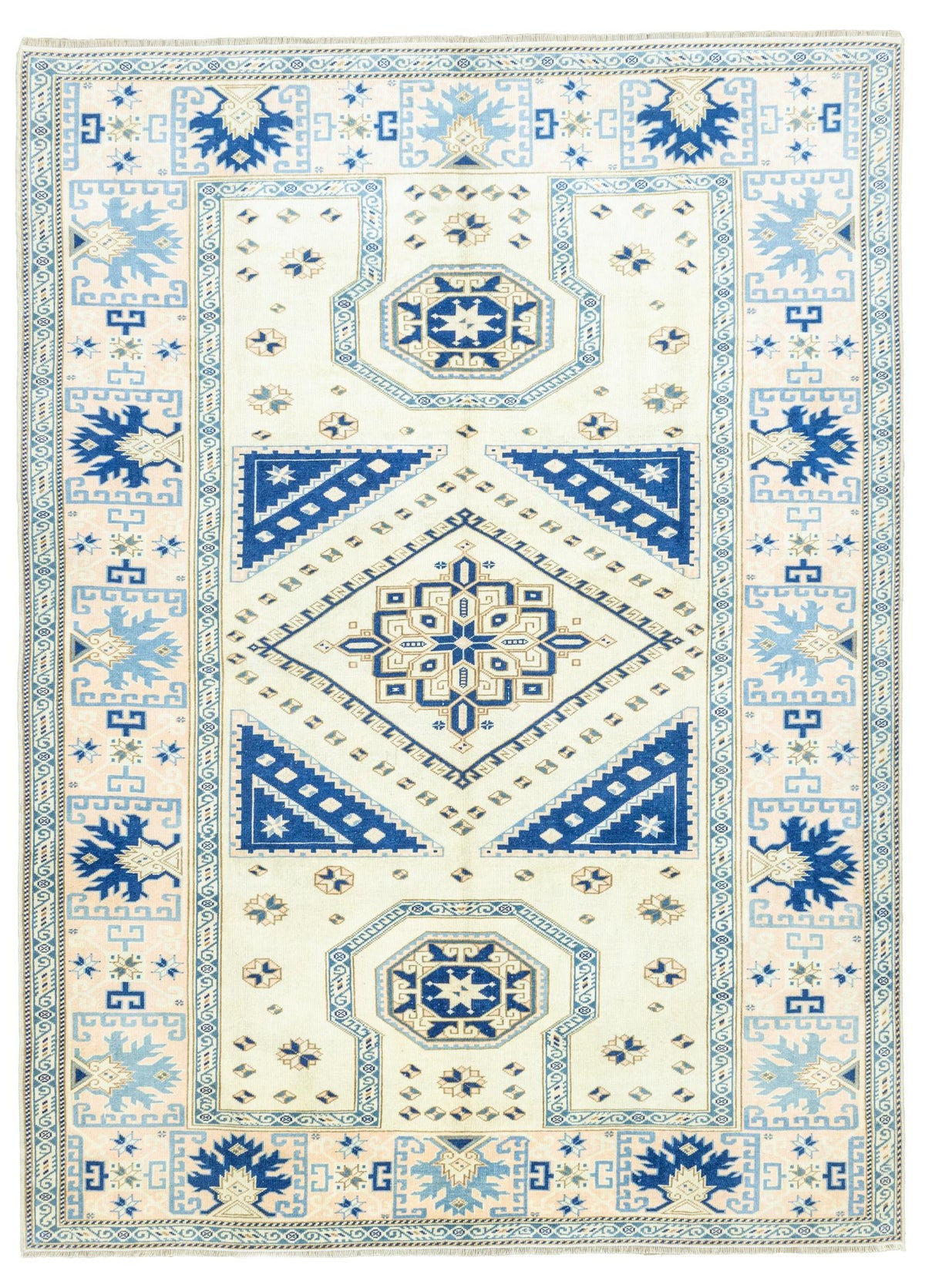 Soho Antiq-Helsa Rustik Tasarımlı El Dokuma Yün Halı 210x287 Cm-Halı-1-fleurdirect.live