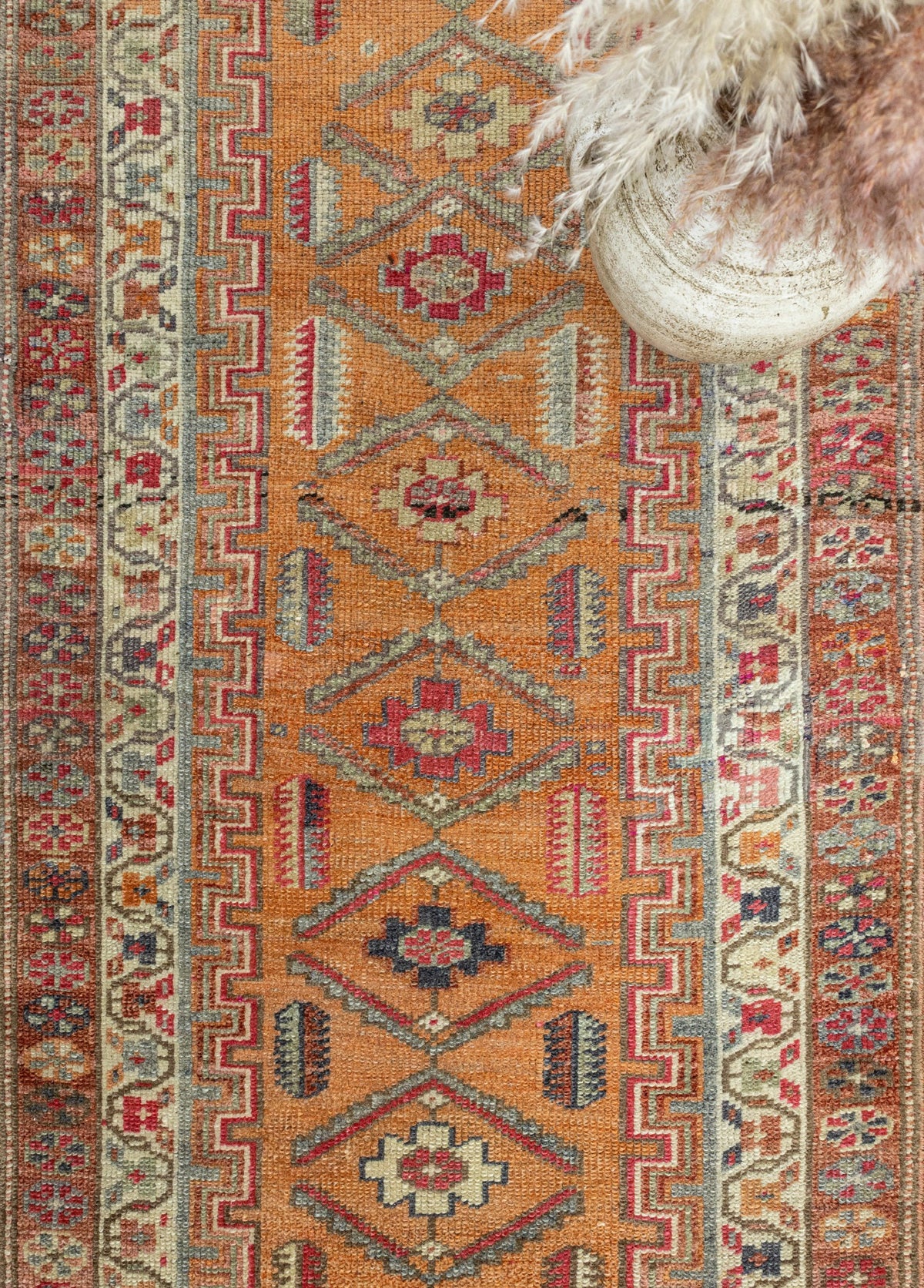 Soho Antiq-Jajil Bohem Tasarımlı Renkli Herki Yolluk 88x367 Cm-Halı-3-fleurdirect.live