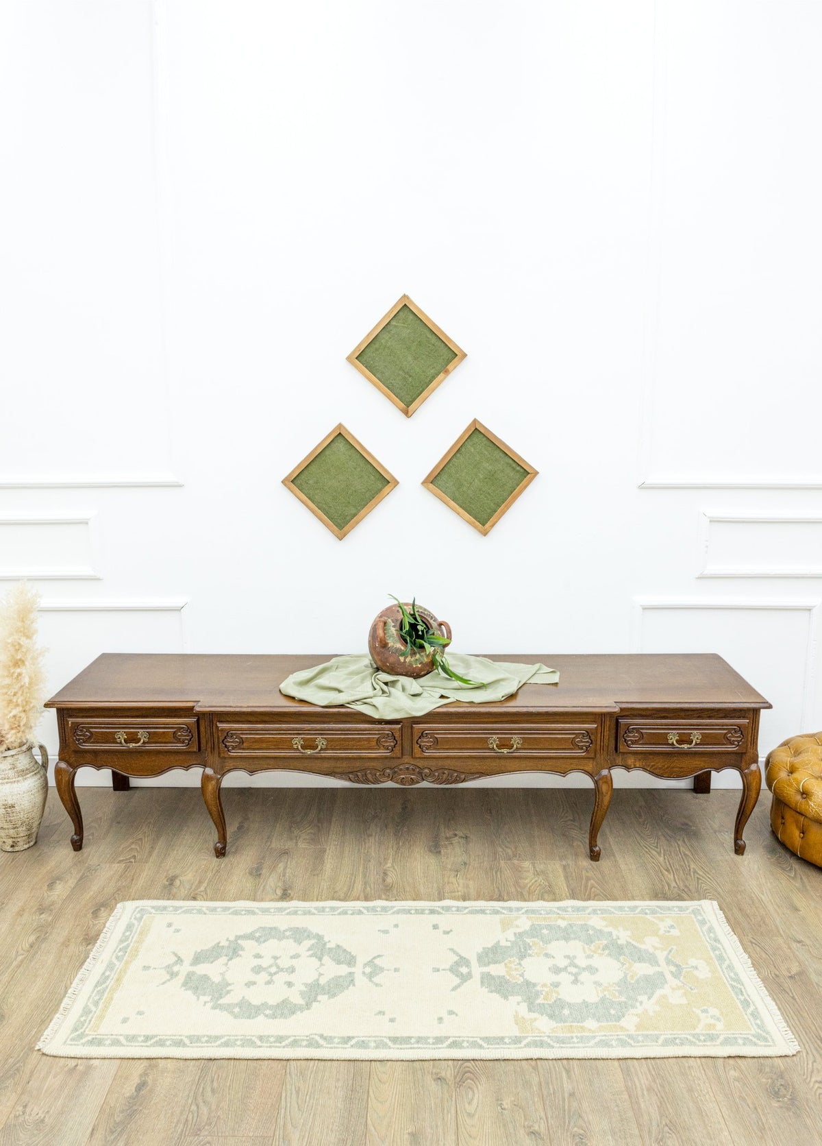 Soho Antiq-Kacem Abrajlı Uşak Yolluk 64x173 Cm-Halı-2-fleurdirect.live