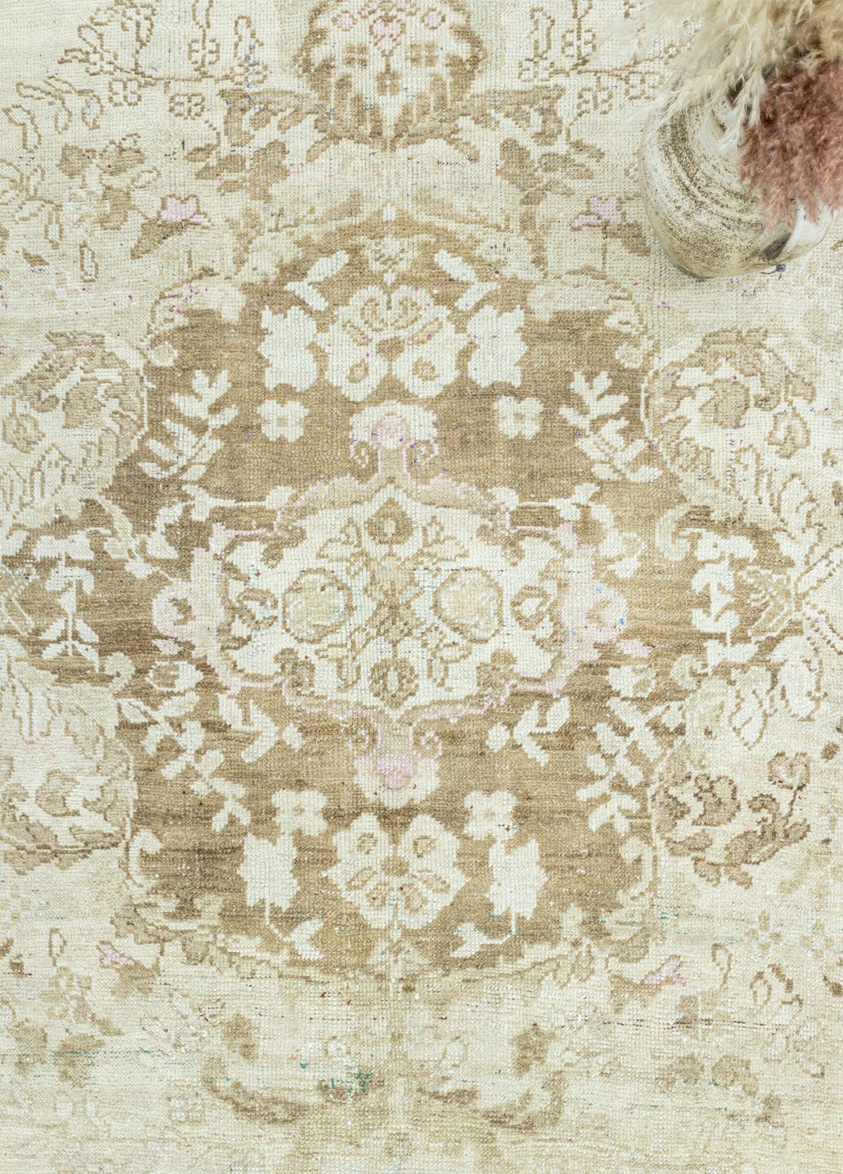 Soho Antiq-Koltan Floral Madalyon Desenli Yün Halı 204x352 Cm-Halı-3-fleurdirect.live